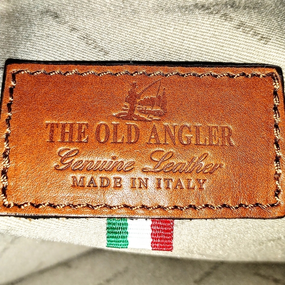 "Old Angler" Chestnut Leather Briefcase - Picture 6 of 12